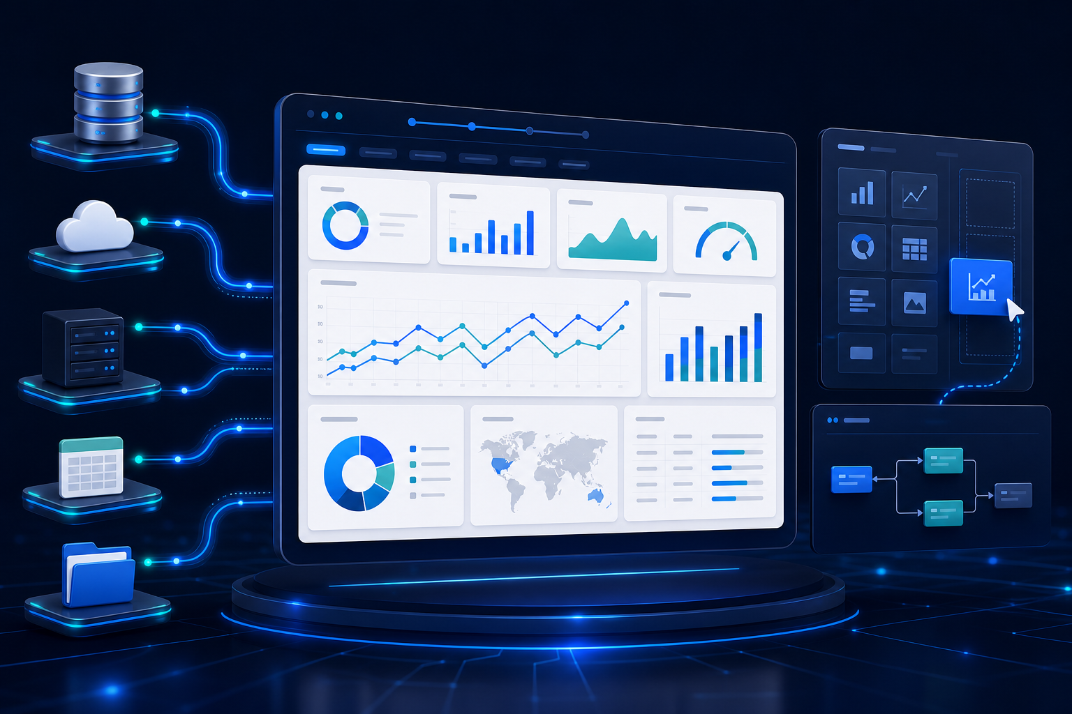 FineReport dashboard software interface